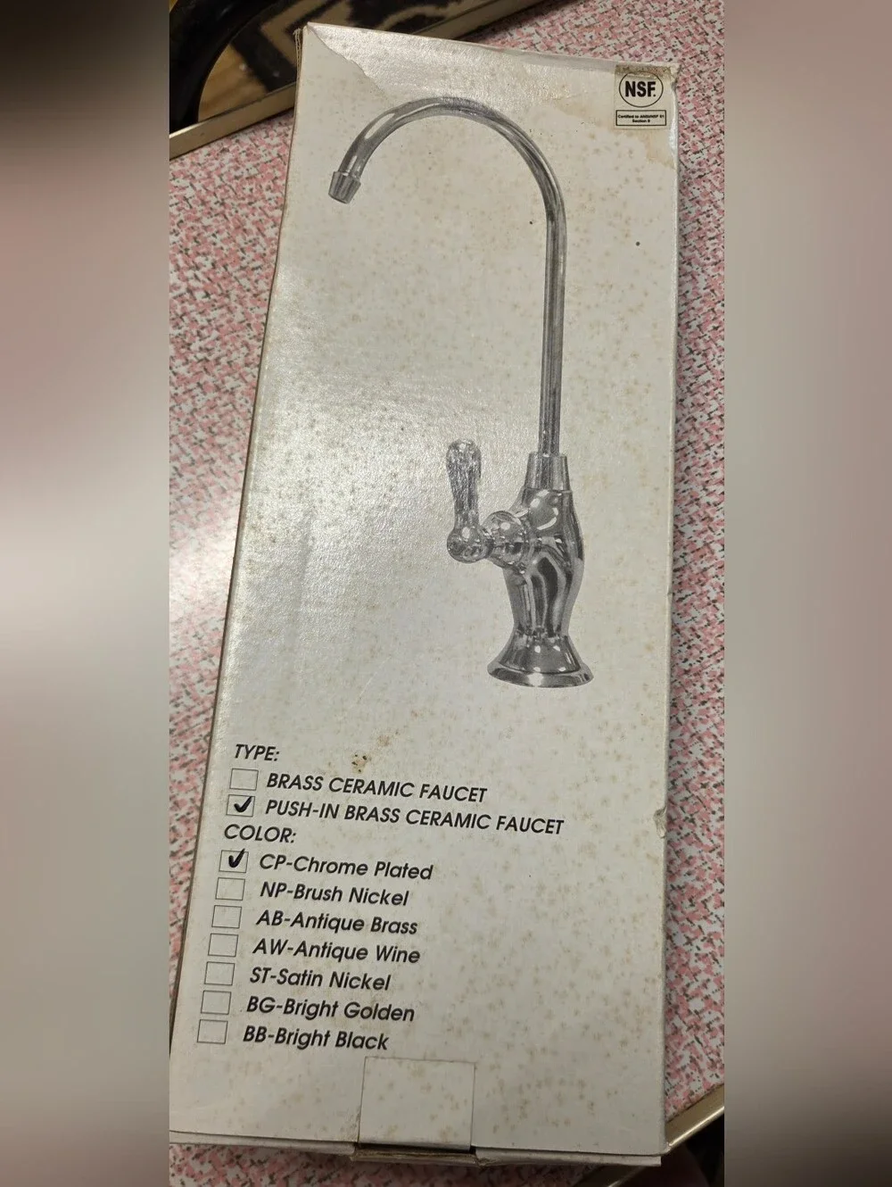 Westbrass Classic Cold Water Dispenser Faucet D2033 Chrome Plated NIB